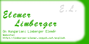 elemer limberger business card